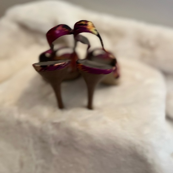 MODA Slingback Peep-Toe Heels - Multi-Color - Size 8.5 - Picture 12 of 13